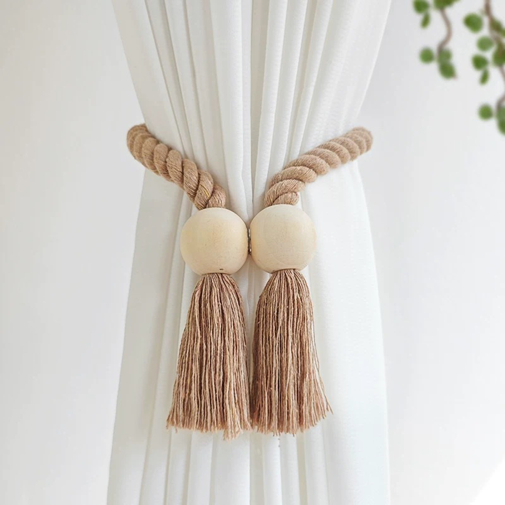 Beaded Trim Fringe - Correa de cortina con cuentas y