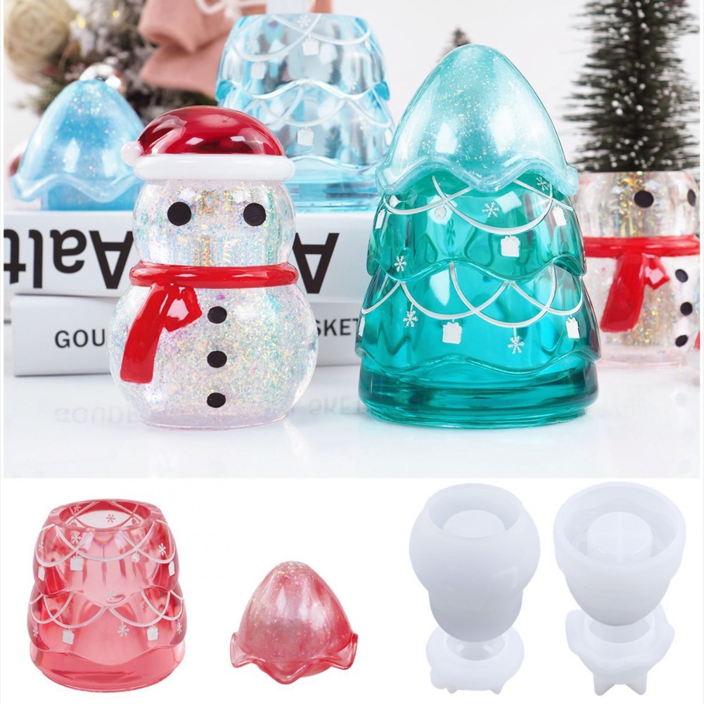 Craft Embellishment Storage - Tarro de almacenamiento navideño, Molde de