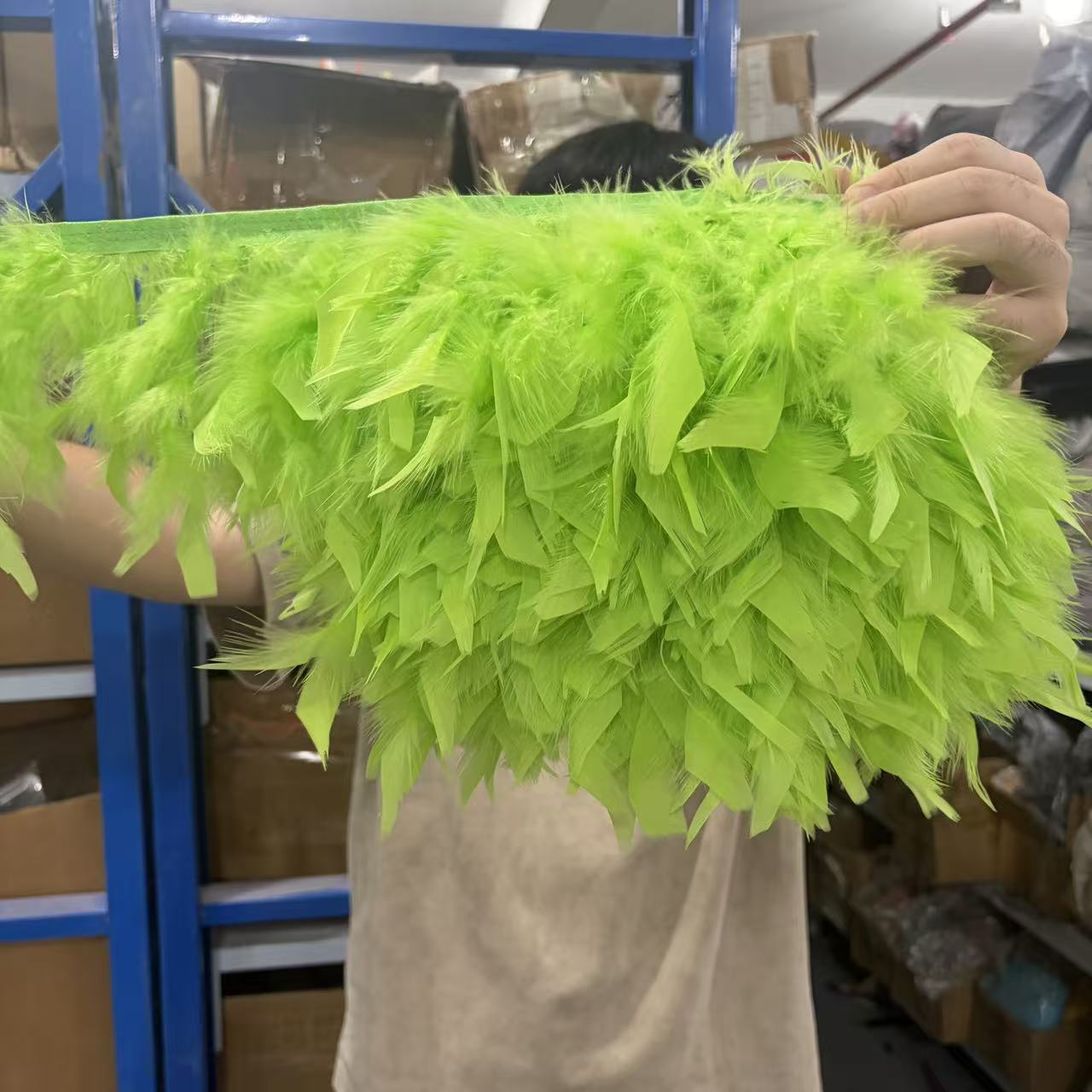 Feather Trim Marabou - Cinta de Plumas de Marabú Natural