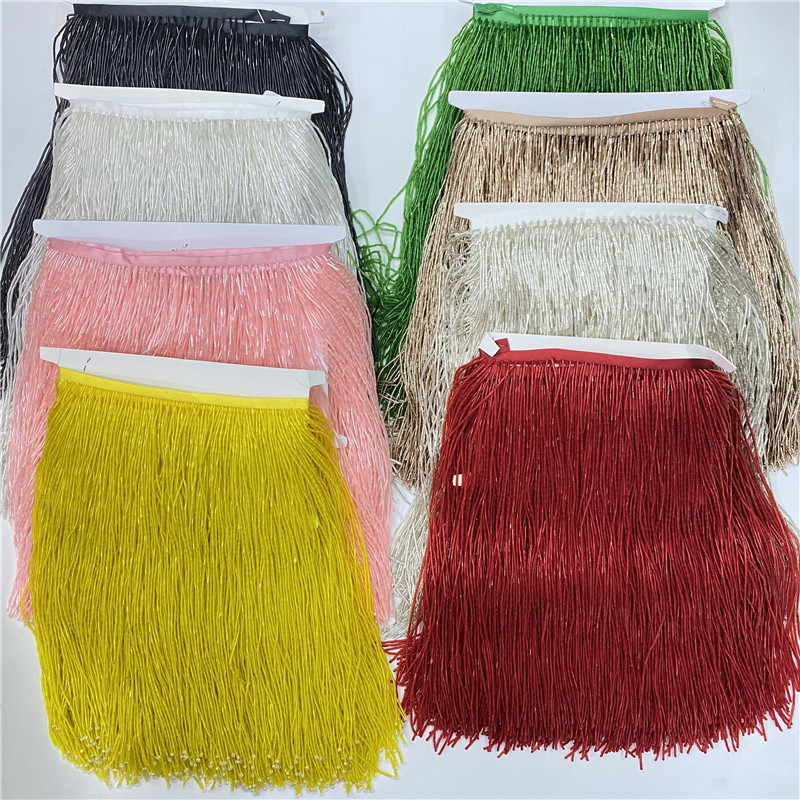Borlas de encaje de alta calid - Beaded Trim Fringe reseña y precio