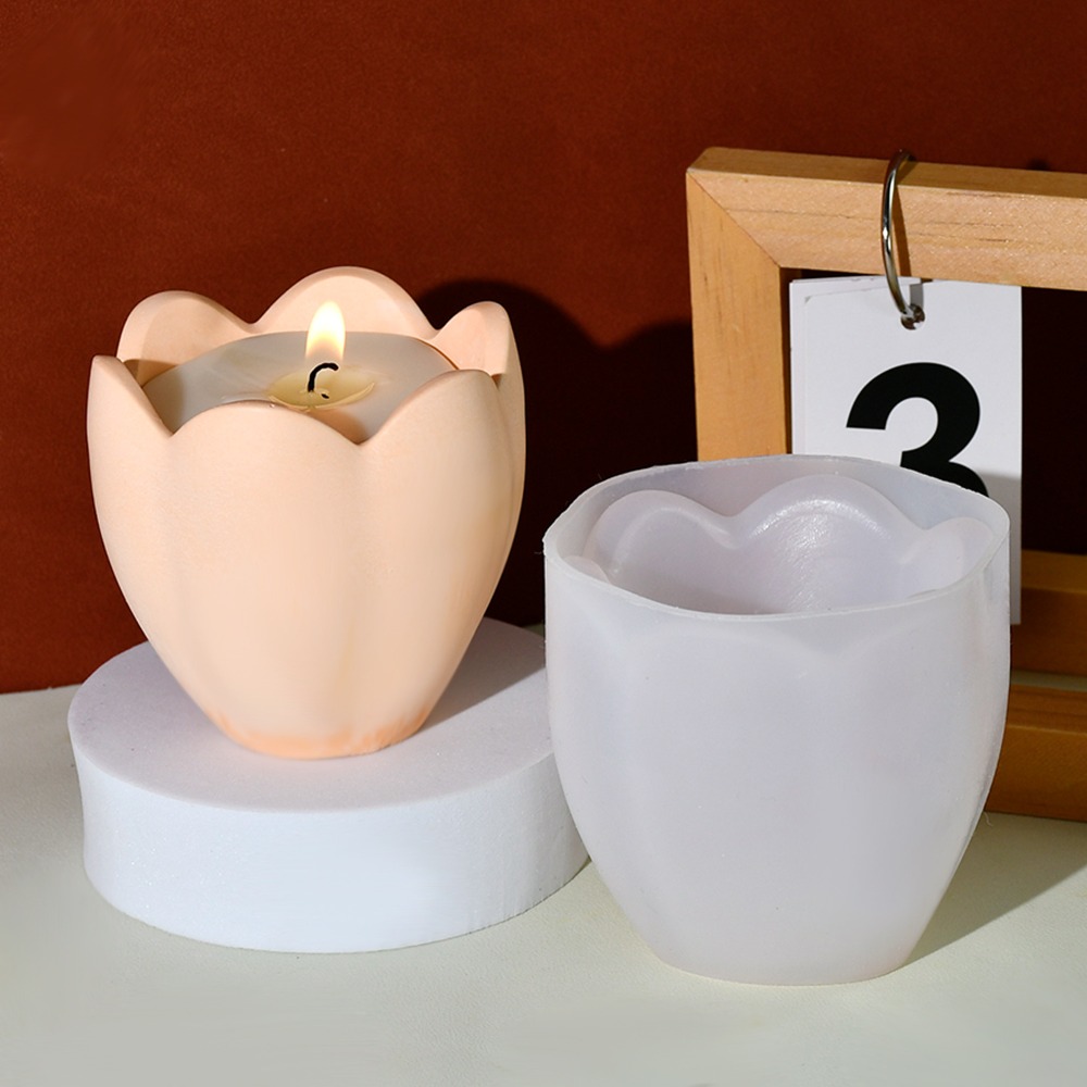 Portavelas de tulipán, moldes  - Craft Embellishment Storage reseña y precio