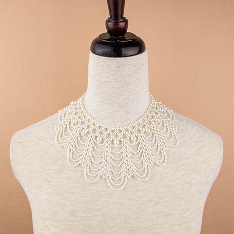 Nuevo collar de encaje con cue - Beaded Trim Fringe reseña y precio