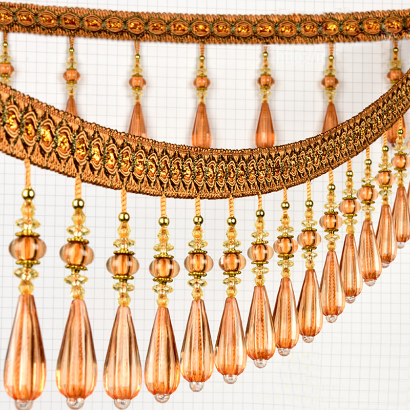 1M colgante de cristal borla c - Beaded Trim Fringe reseña y precio