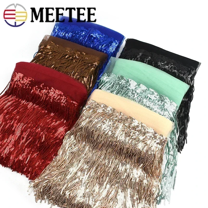 Borlas bordadas con lentejuela - Beaded Trim Fringe reseña y precio
