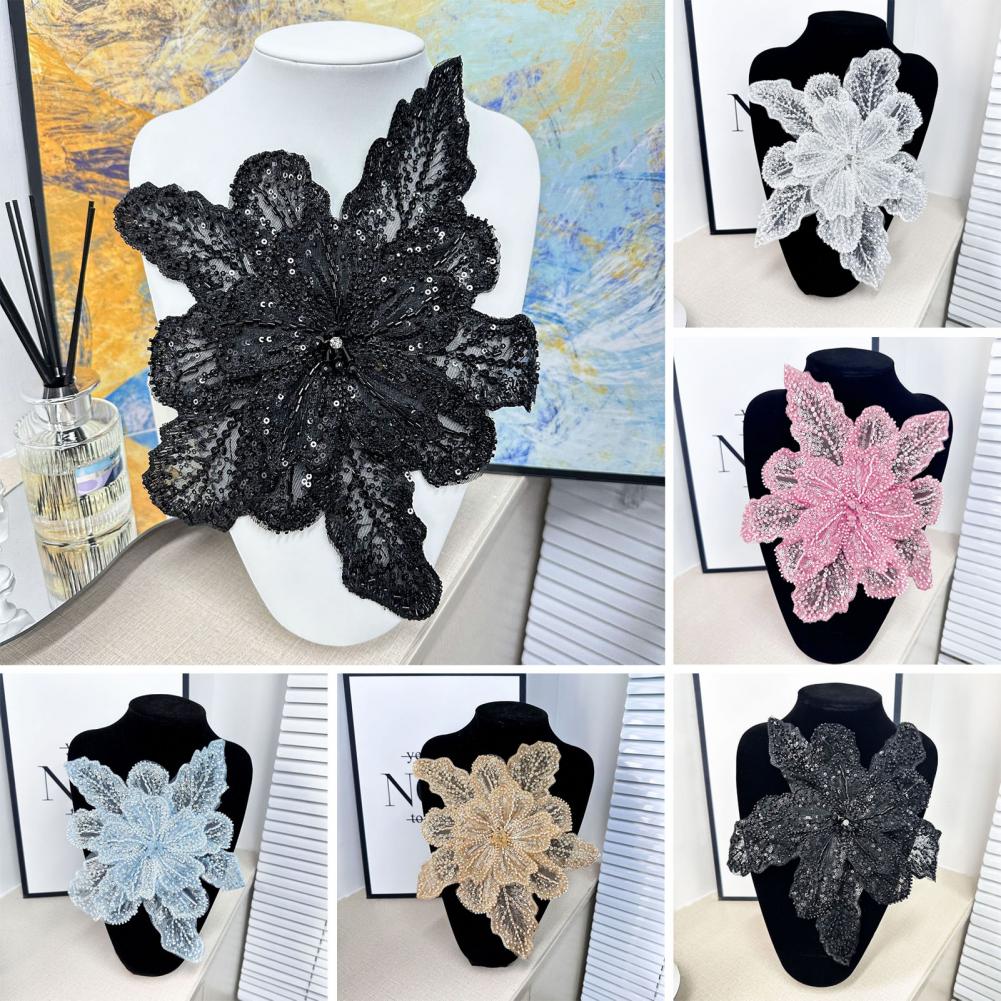 Ramillete de flores 3D, apliqu - Applique Patch Flower reseña y precio