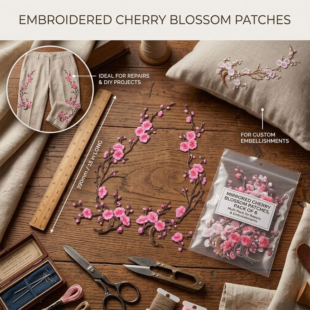 Parches termoadhesivos DIY de  - Applique Patch Flower reseña y precio