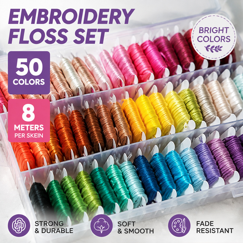Kit de Hilos de Bordar 100% Al - Embroidery Craft reseña y precio